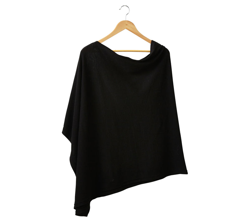 Hadley Wren Solid Knit Cotton Poncho — View 17
