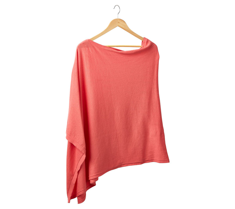 Hadley Wren Solid Knit Cotton Poncho — View 18