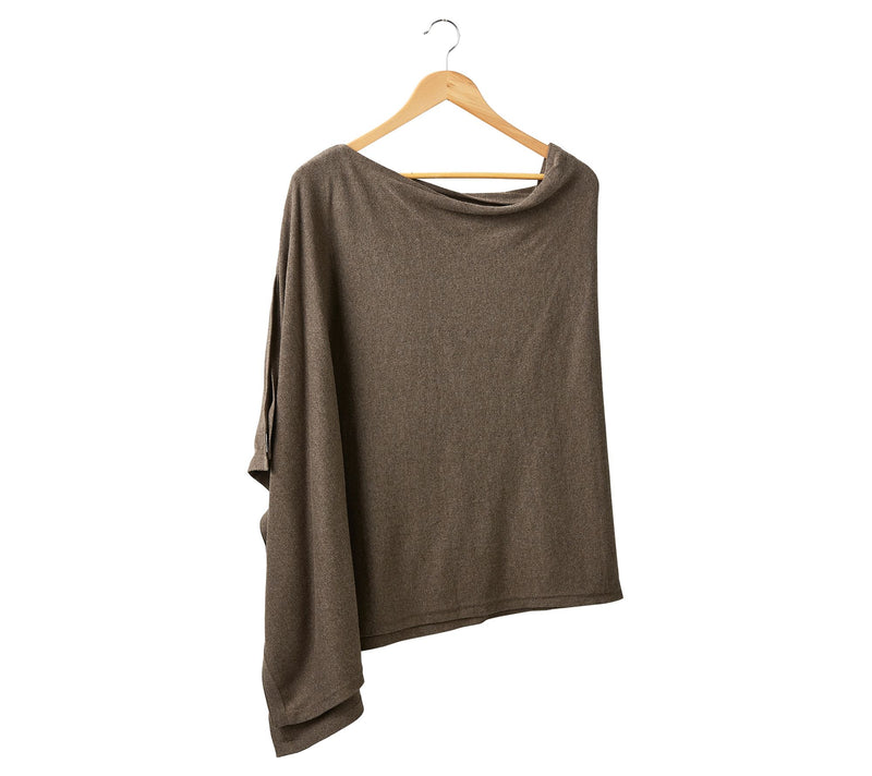 Hadley Wren Solid Knit Cotton Poncho — View 20