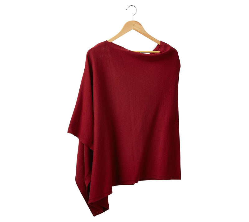 Hadley Wren Solid Knit Cotton Poncho — View 23