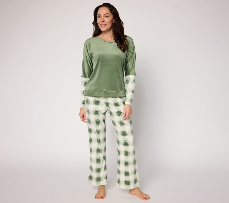 MUK LUKS Silky Velour Lounge Set — View 7