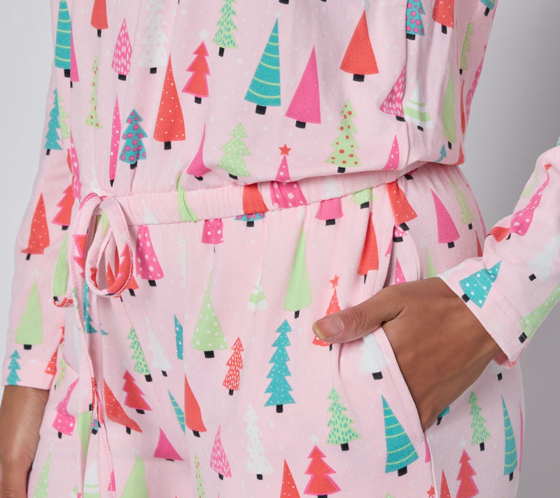 MUK LUKS Dream Cloud Cozy Holiday Jumpsuit — View 15