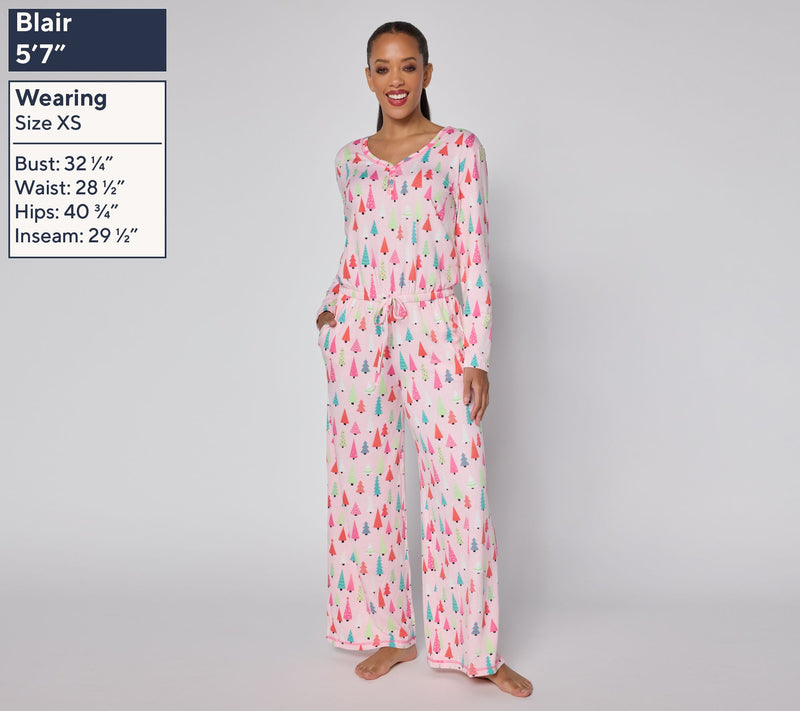 MUK LUKS Dream Cloud Cozy Holiday Jumpsuit — View 13