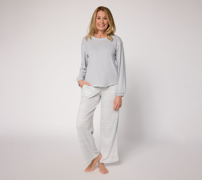 MUK LUKS Volume Sleeve Lounge Set — View 9