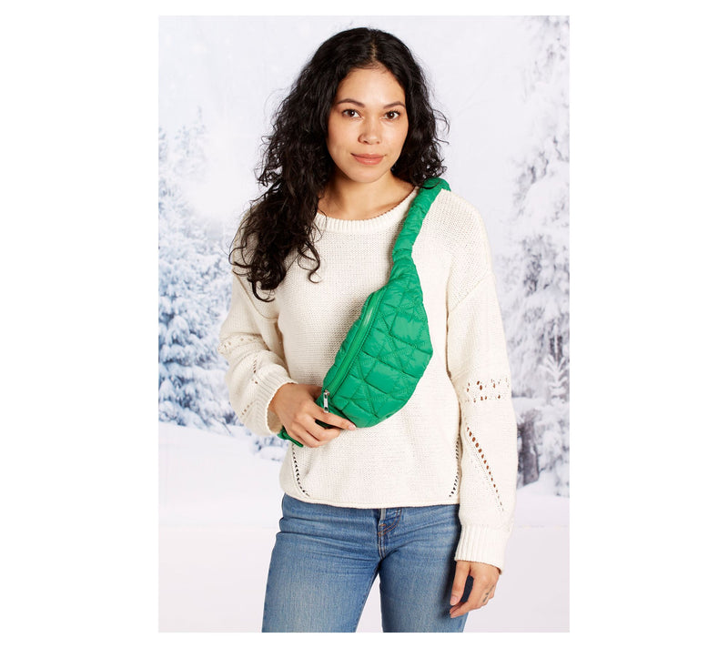 Hadley Wren Quilted Puffer Crossbody Sling Bag — View 4