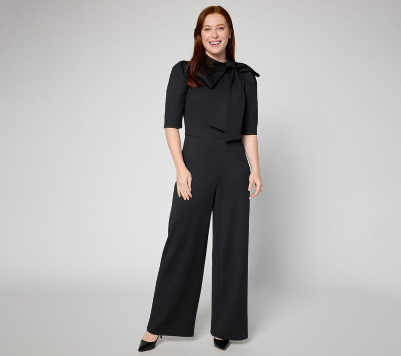 Studio Park x Sandra Bennett Regular Bow Detail Jumpsuit — Main view