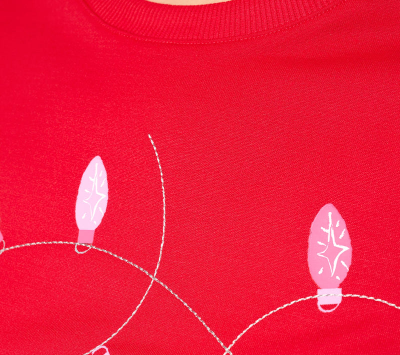 MUK LUKS French Terry Holiday Party Pullover — View 15