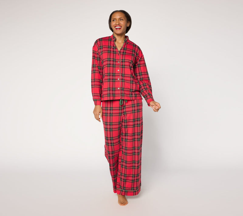 MUK LUKS Dream Cloud Notch Collar Winter Pajama Set — View 11