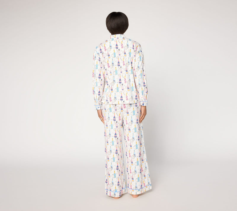 MUK LUKS Dream Cloud Notch Collar Winter Pajama Set — View 13