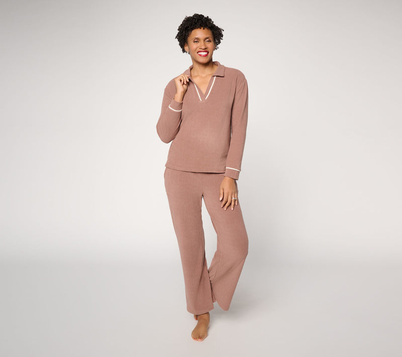 MUK LUKS Thermal Fleece 2 Piece Lounge Set — Main view