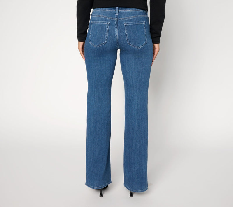 NYDJ Sure Stretch Ava Flare Patch Pocket Jeans — View 3