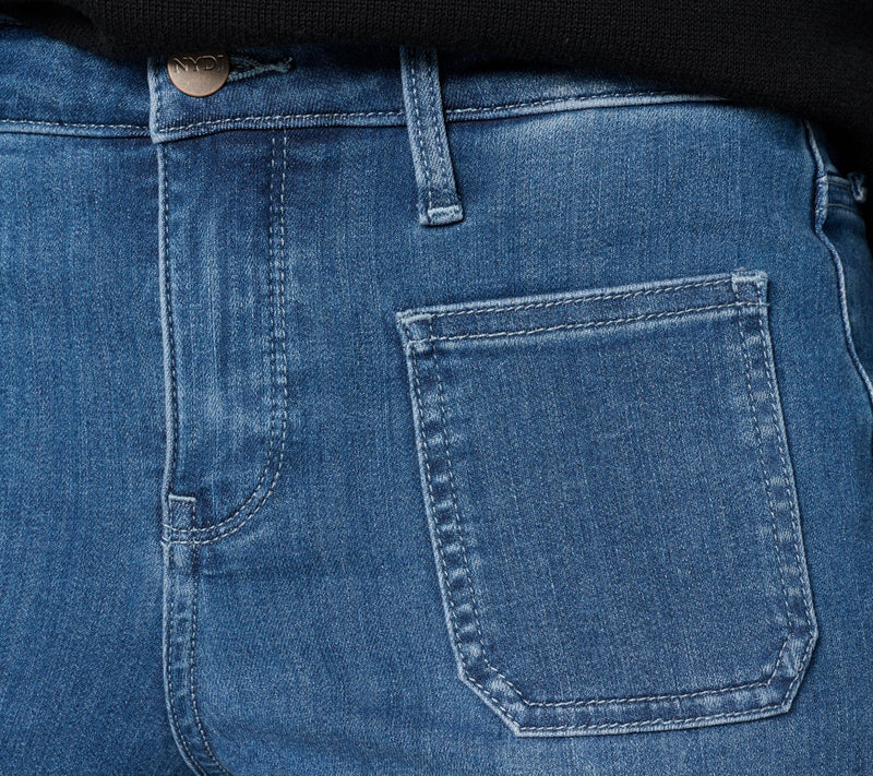 NYDJ Sure Stretch Ava Flare Patch Pocket Jeans — View 5