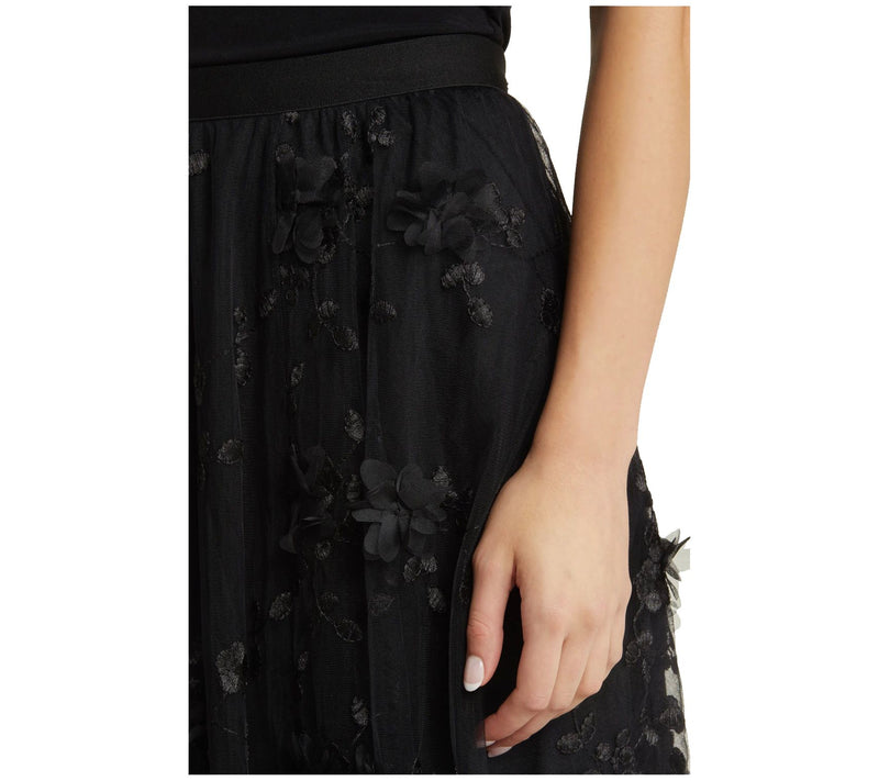 NIKKI LUND Audra 3D Floral Embroidered Skirt — View 4