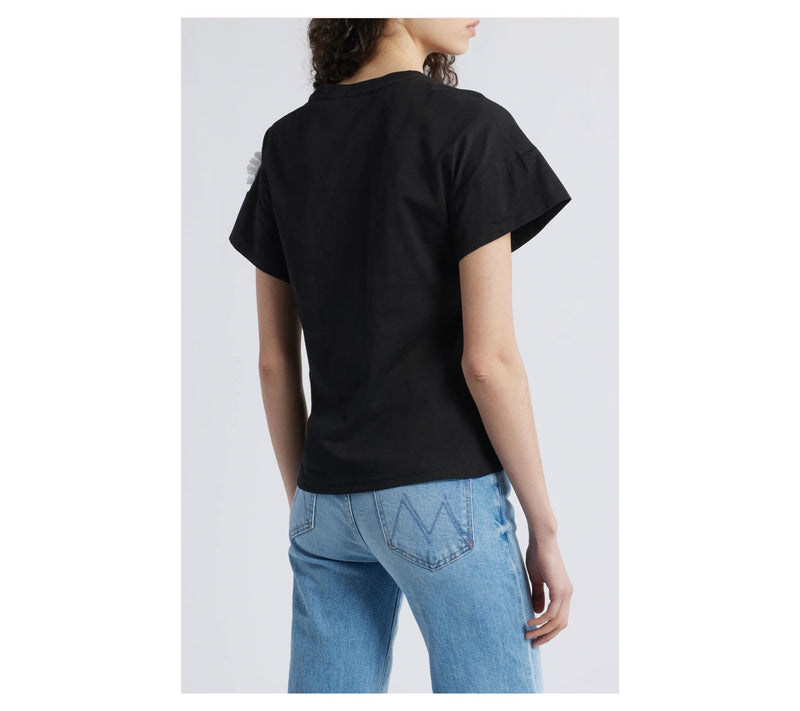NIKKI LUND Celine 3D Floral Tee Shirt — View 5