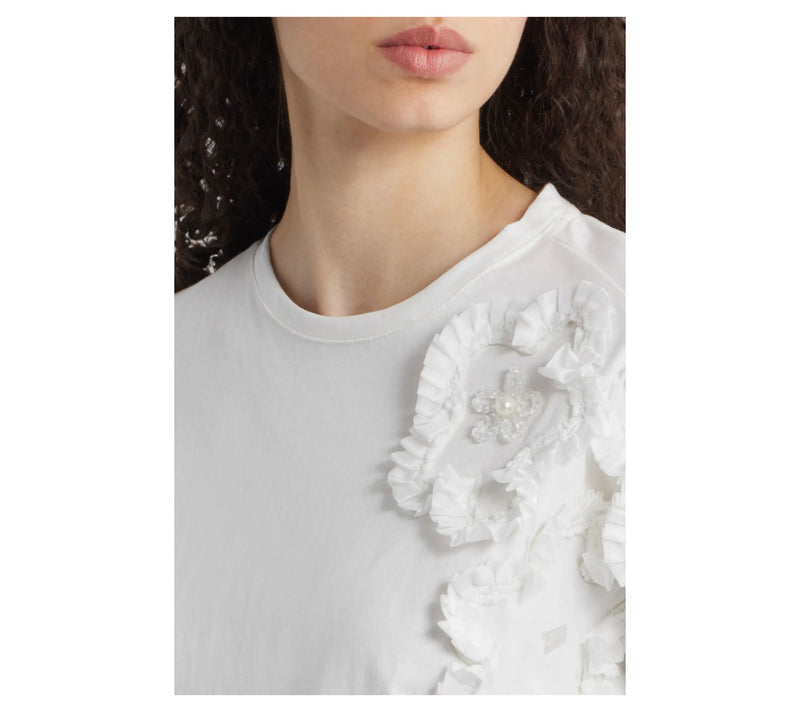 NIKKI LUND Celine 3D Floral Tee Shirt — View 7