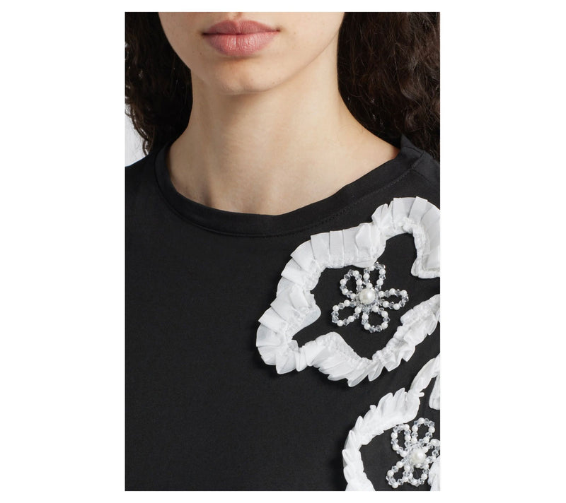 NIKKI LUND Celine 3D Floral Tee Shirt — View 4
