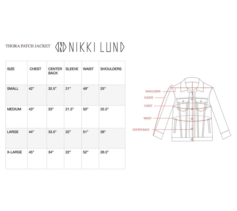 NIKKI LUND Thora Patch Denim Jacket — View 7