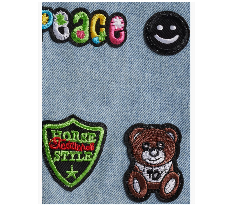 NIKKI LUND Thora Patch Denim Jacket — View 5