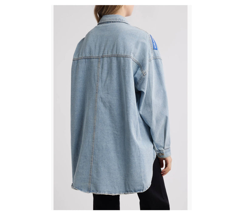 NIKKI LUND Thora Patch Denim Jacket — View 3