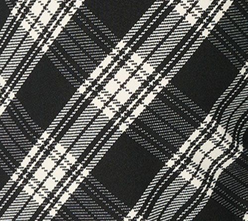 Denim & Co. Plaid Heavenly Jersey Split V-Neck Long Sleeve Top — View 8