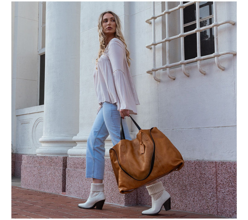 Old Trend Forest Island Leather Tote w/ Detachable Insert — View 6