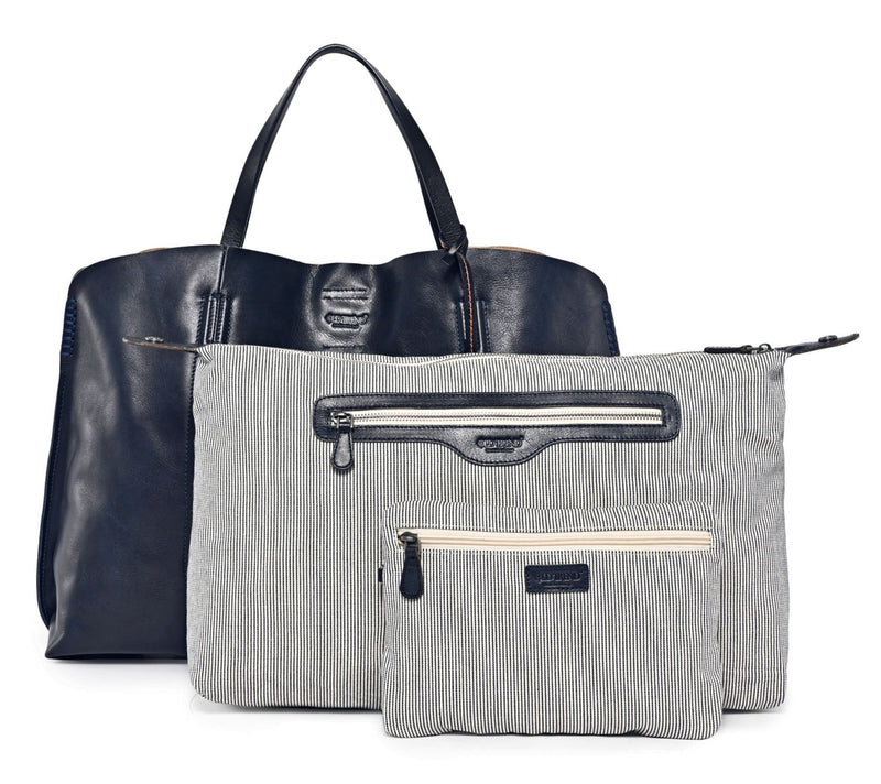 Old Trend Forest Island Leather Tote w/ Detachable Insert — View 2