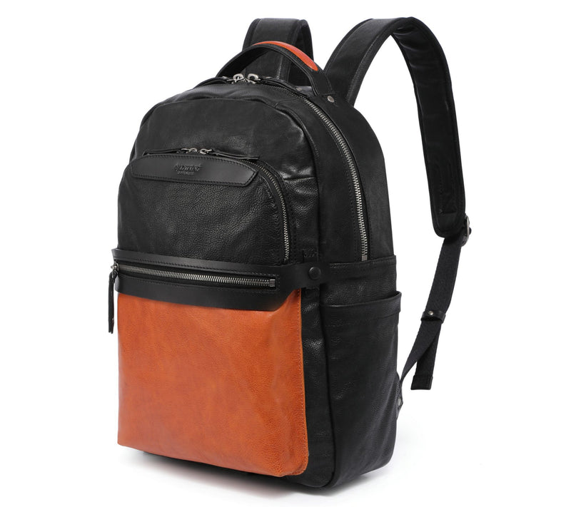 Old Trend Sotis Leather Colorblock Backpack — Main view
