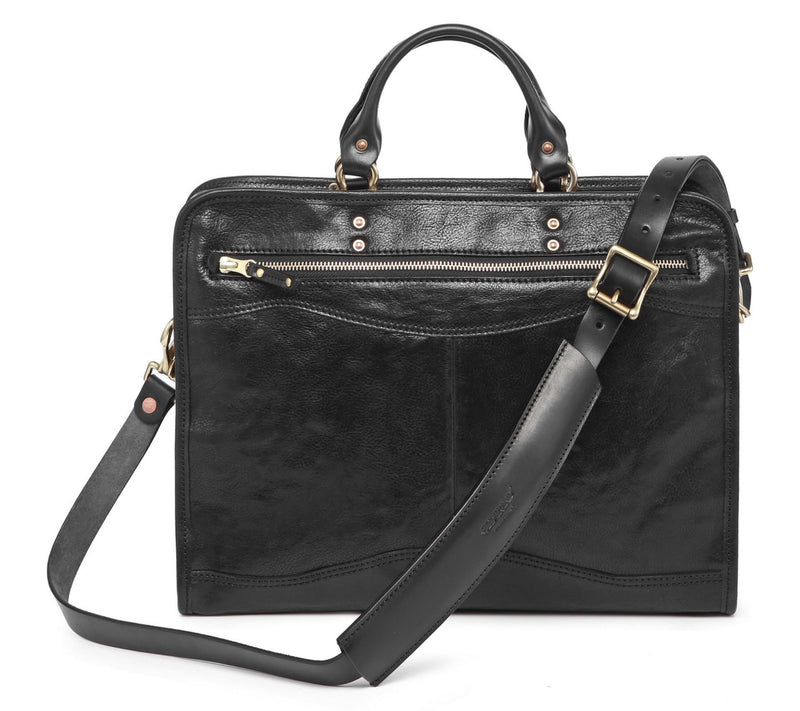 Old Trend Ficus Leather Top Handle Briefcase w/Shoulder Strap — View 5