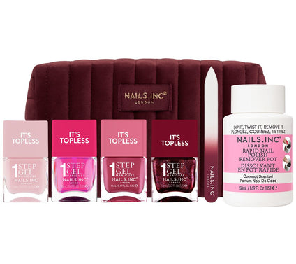 Nails.INC It's Topless 7-Piece Collection with Bag