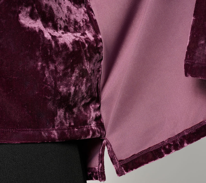 Denim & Co. Crushed Velvet Cardigan & Tank 2fer with Pockets — View 7