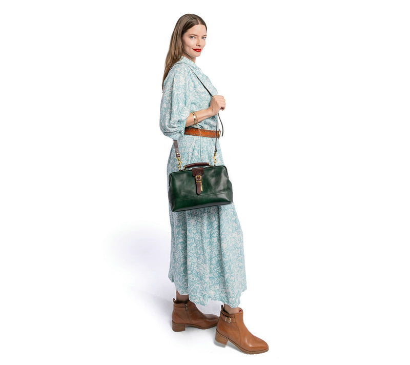 Old Trend Leather Doctor Satchel with Shoulder Strap — View 7