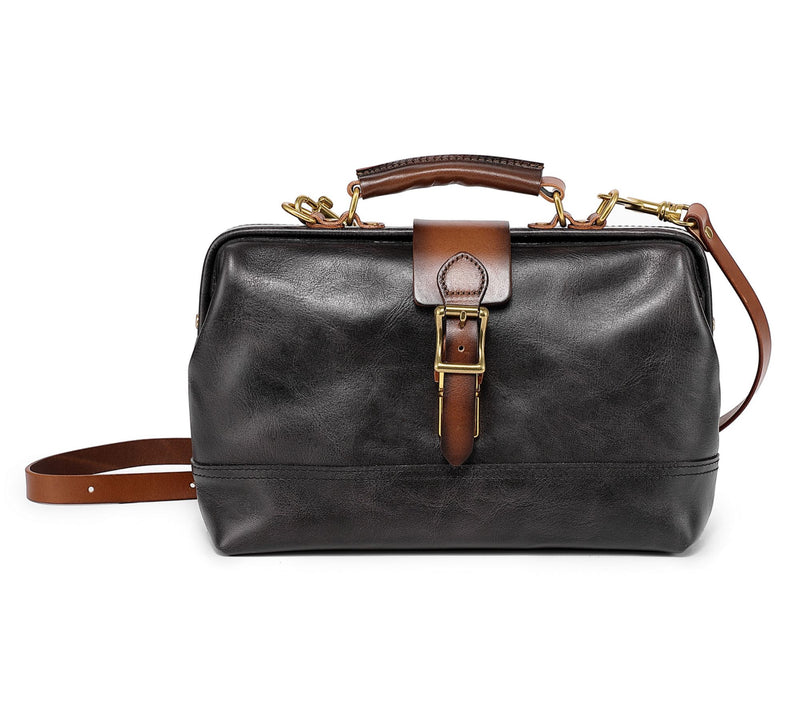 Old Trend Leather Doctor Satchel with Shoulder Strap — View 14