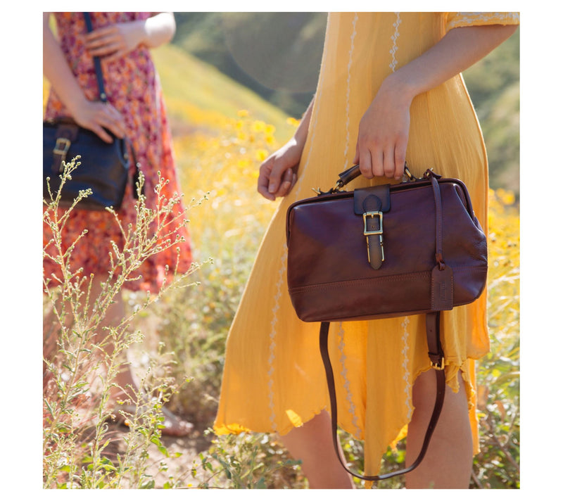 Old Trend Leather Doctor Satchel with Shoulder Strap — View 8