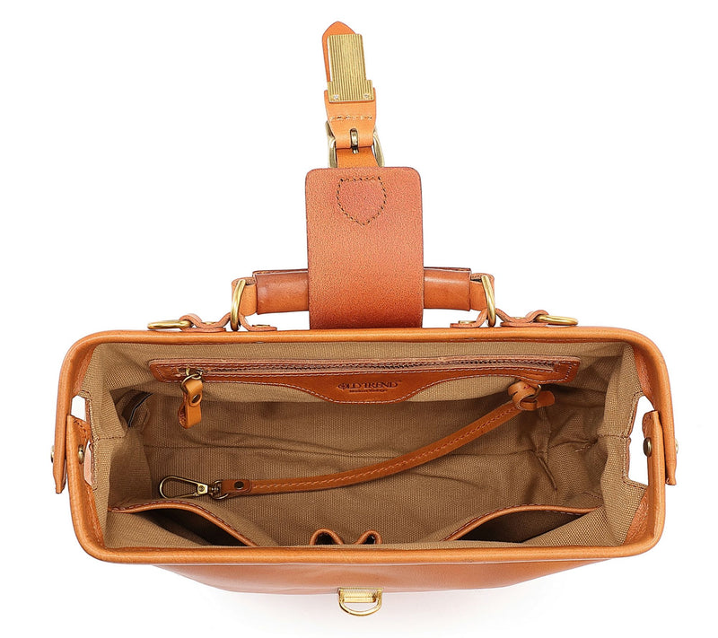 Old Trend Leather Doctor Satchel with Shoulder Strap — View 2