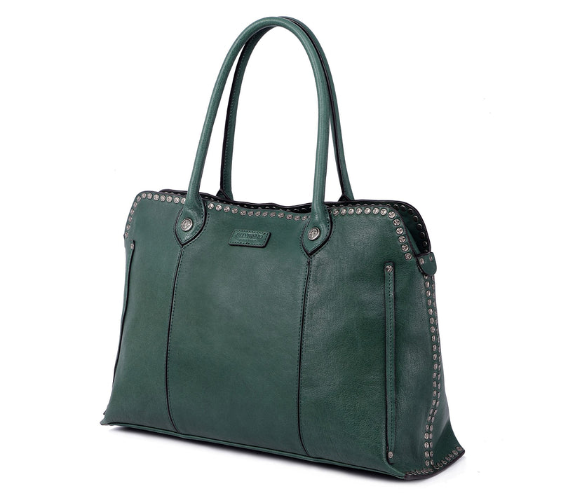 Old Trend Soul Stud Leather Satchel — View 20