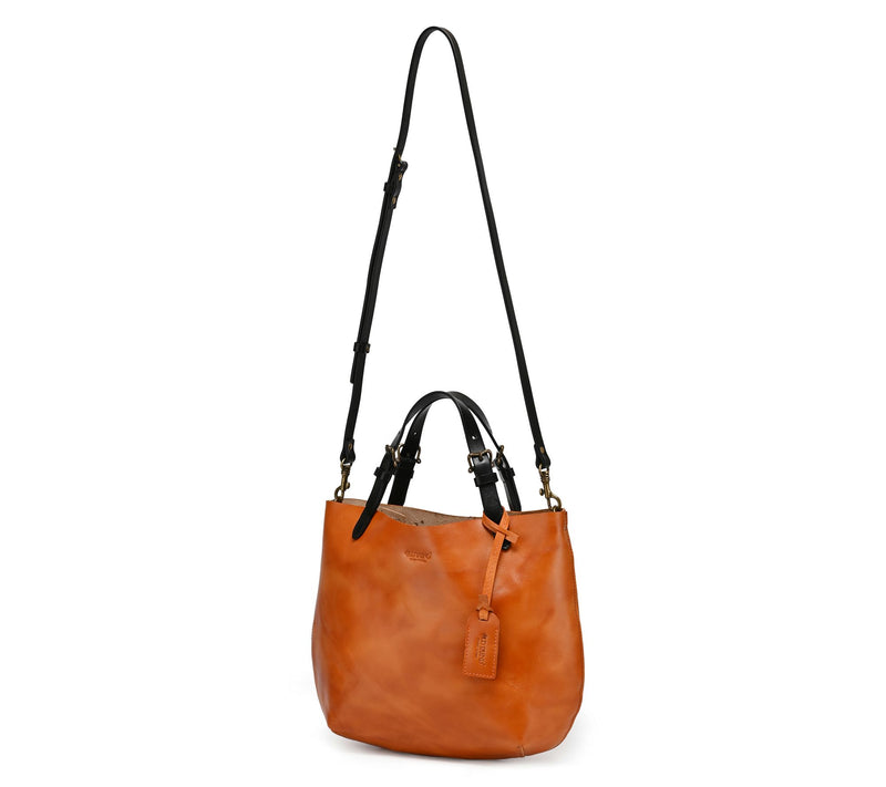 Old Trend Island Leather Mini Tote with Crossbody Strap — View 5