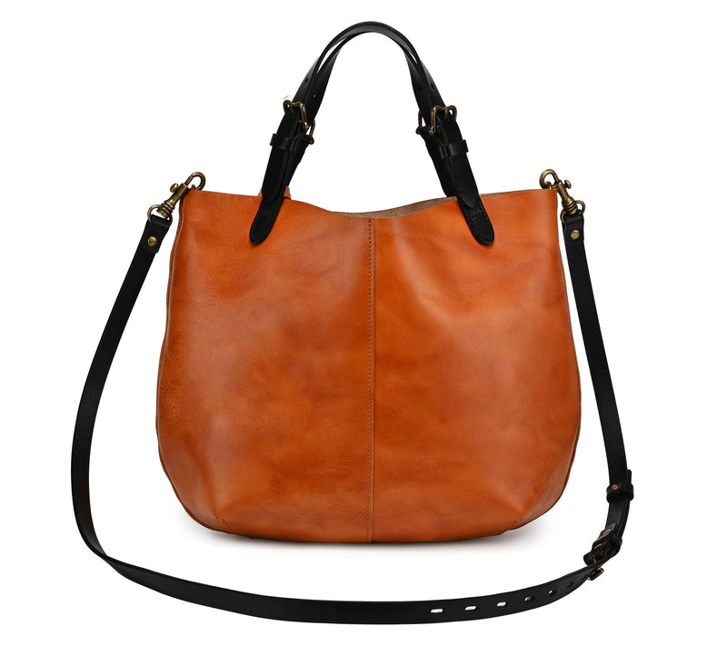 Old Trend Island Leather Mini Tote with Crossbody Strap — View 4