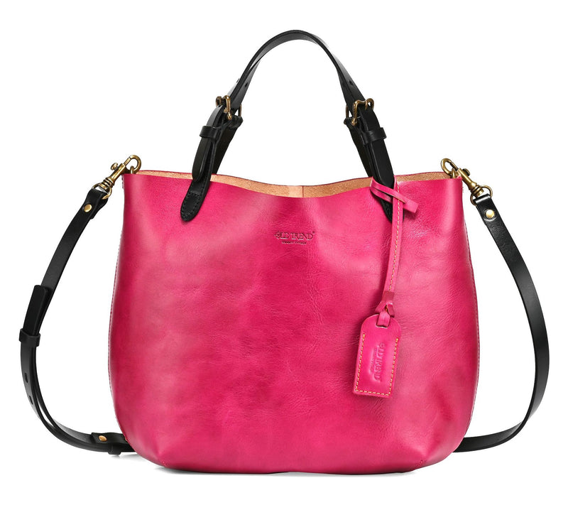 Old Trend Island Leather Mini Tote with Crossbody Strap — View 18