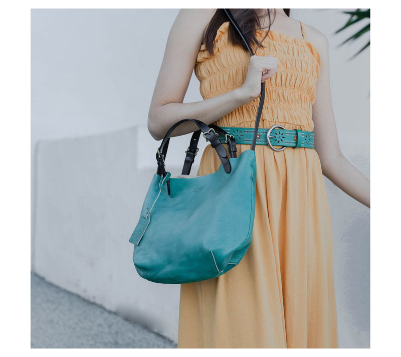 Old Trend Island Leather Mini Tote with Crossbody Strap — View 7