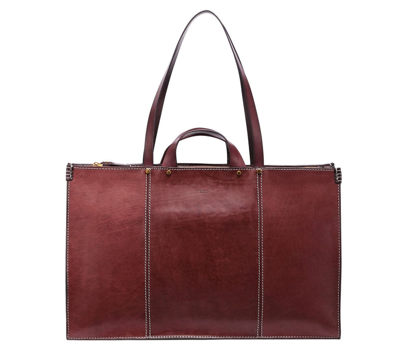 Old Trend Sandstorm Leather Weekender — View 16