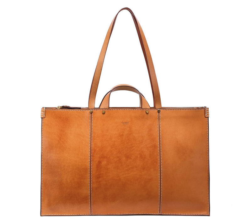 Old Trend Sandstorm Leather Weekender — View 20