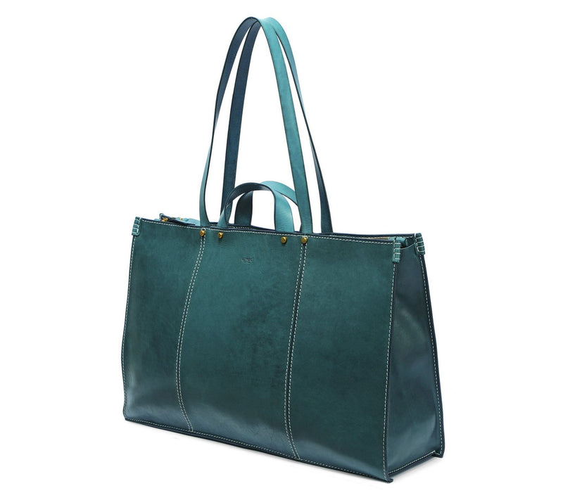 Old Trend Sandstorm Leather Weekender — View 4