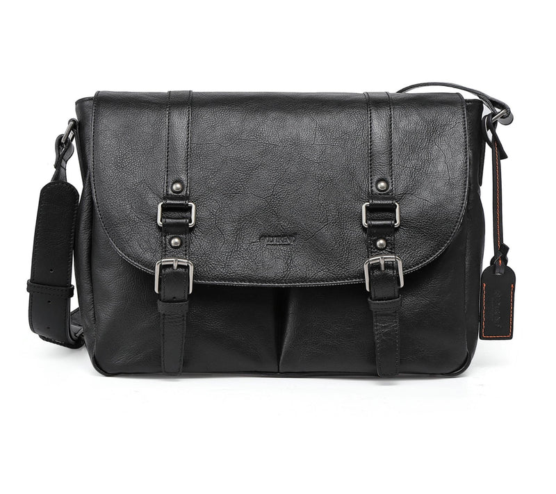 Old Trend Moonlight Leather Messenger — View 3