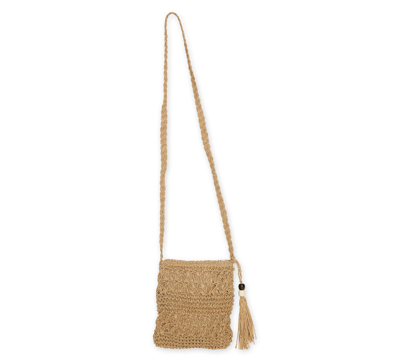 Hadley Wren Woven Straw Crossbody Bag — View 8
