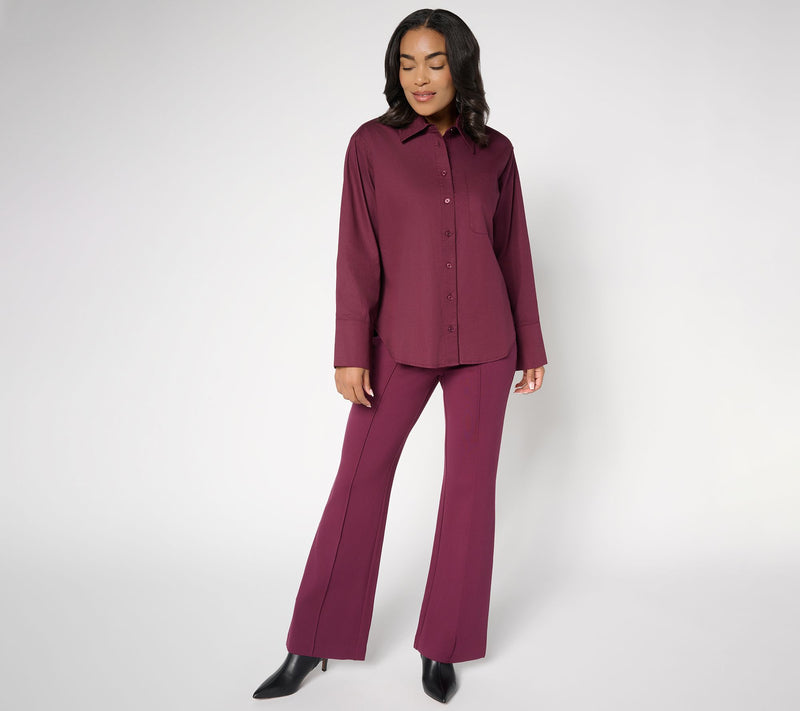 RM Studio x Rebecca Minkoff Wide Cuff Relaxed Poplin Shirt — View 9