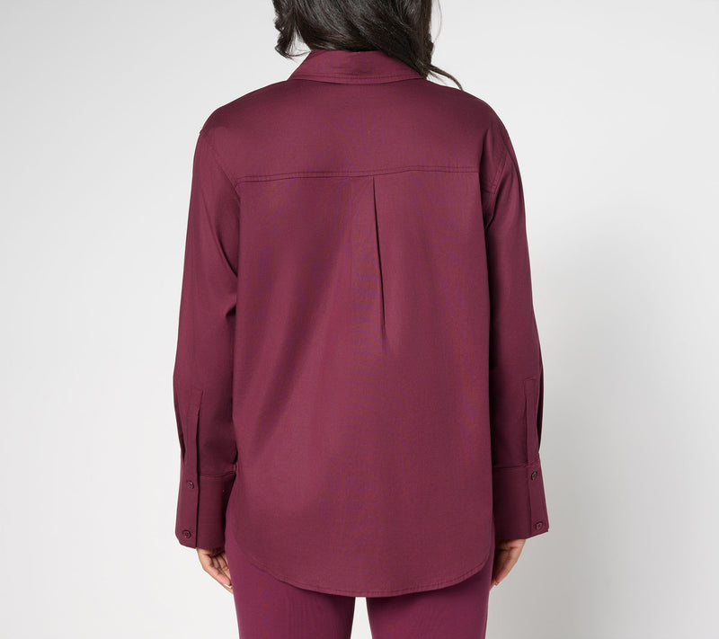 RM Studio x Rebecca Minkoff Wide Cuff Relaxed Poplin Shirt — View 8
