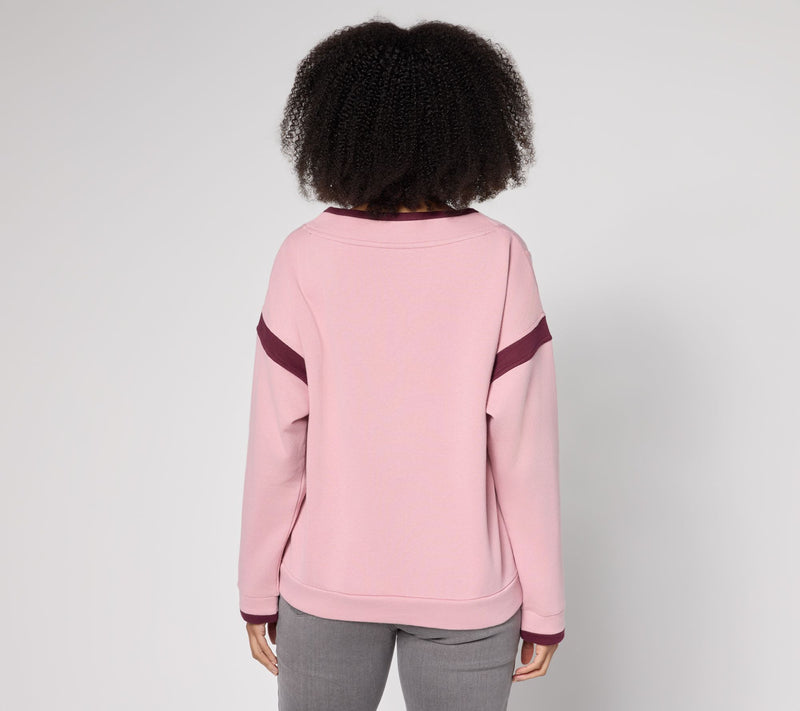RM Studio x Rebecca Minkoff Varsity V-Neck Sweatshirt — View 10