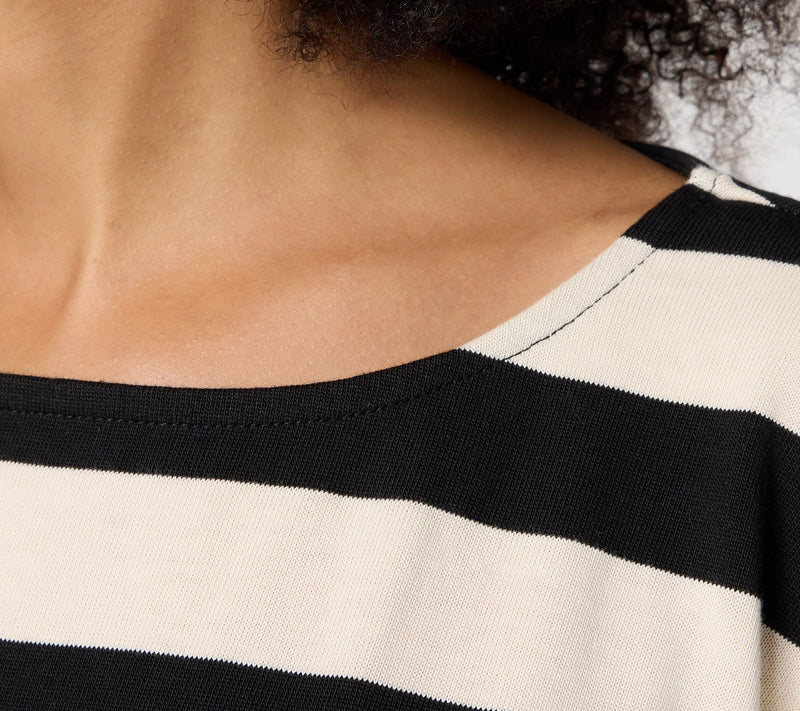 RM Studio x Rebecca Minkoff Boxy Stripe Long Sleeve Top — View 10