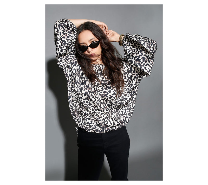RM Studio x Rebecca Minkoff Lantern Sleeve Blouse — View 15