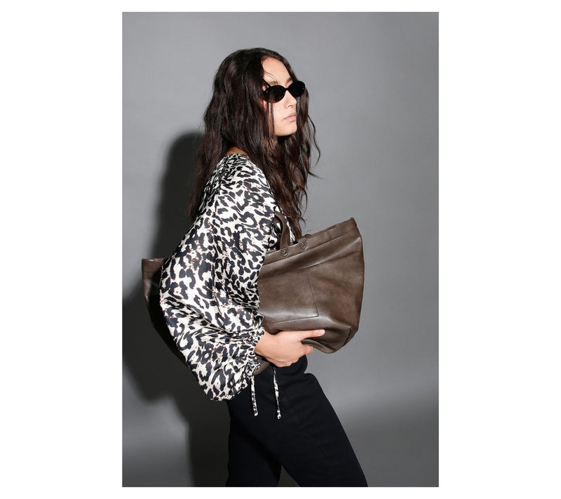 RM Studio x Rebecca Minkoff Lantern Sleeve Blouse — View 16